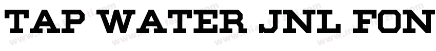 Tap Water JNL font字体转换
